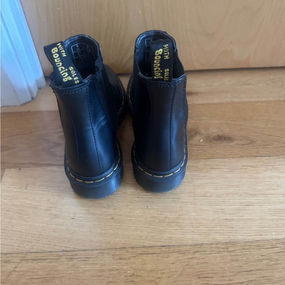 Size 6 Black and Yellow Doc Martens